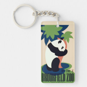 Vintage-„Brookfield Zoo“-Schlüsselanhänger Schlüsselanhänger