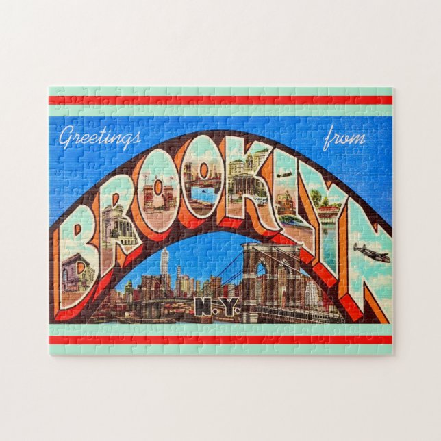Vintage Brooklyn NY 11x14  (Horizontal)