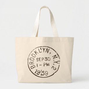Vintage Brooklyn nyc New York City trendy Porto Jumbo Stoffbeutel