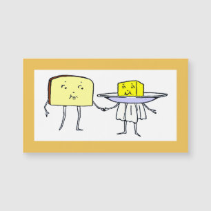 Vintage Brot und Butter Liebe Magnetkarte