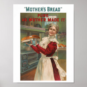 Vintage-Brotwerbeposter Poster