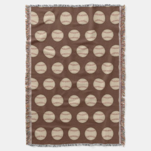 Vintage Brown de baseball Jetez une couverture cad