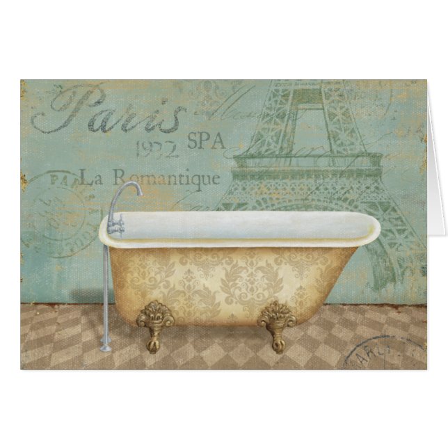 Vintage Brown-Franzose-Badewanne (Vorderseite (Horizontal))