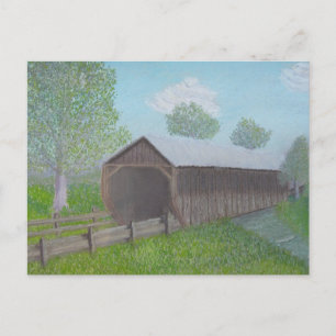 Vintage Brücke Postkarte