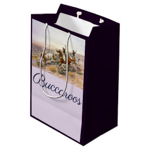 Vintage Buccaroos Charles Marion Russell Mittlere Geschenktüte