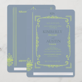 Vintage Buchabdeckung | Book Theme Wedding Einladu Einladung