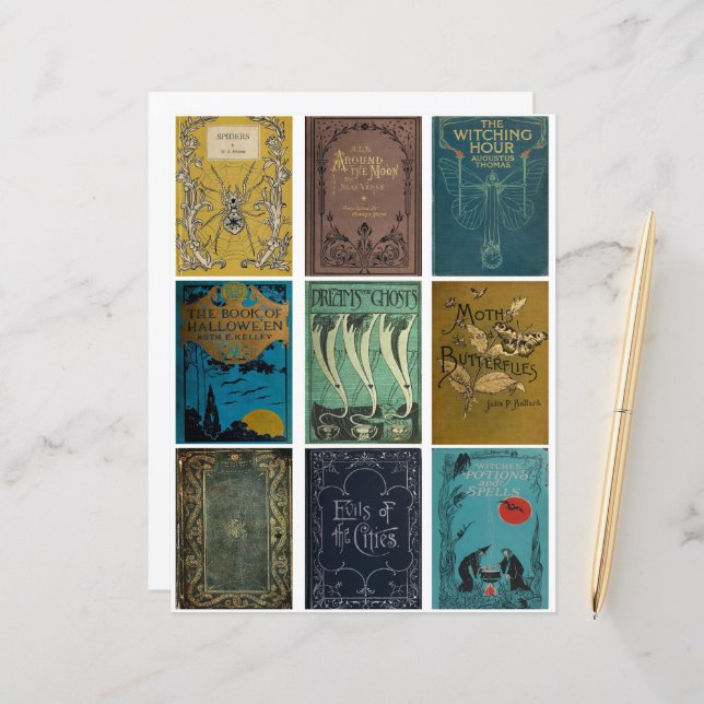 Vintage Buchabdeckungen (Vorderseite/Rückseite Beispiel)