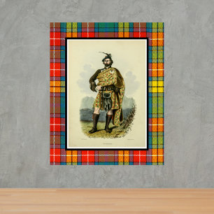 Vintage Buchanan schottischer Clansmann Poster