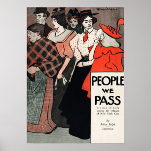 Vintage-Buchcover-Plakat Poster