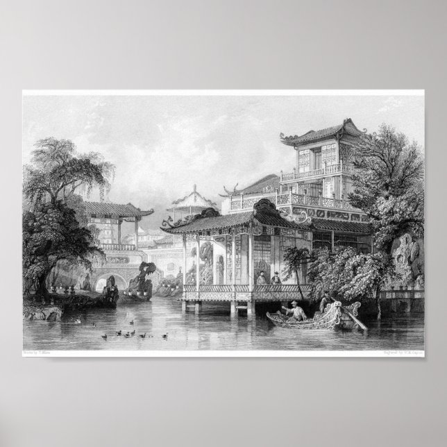 Vintage Buchdarstellung Poster (Vorne)