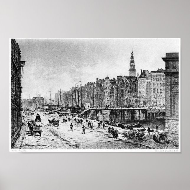 Vintage Buchdarstellung Poster (Vorne)