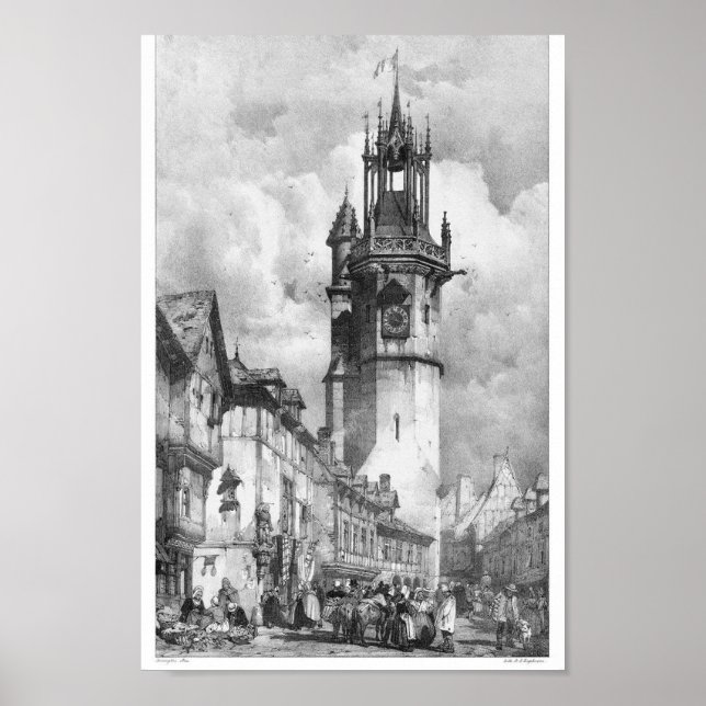 Vintage Buchdarstellung Poster (Vorne)