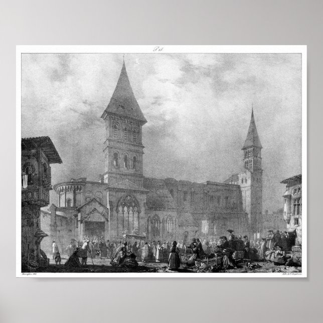 Vintage Buchdarstellung Poster (Vorne)