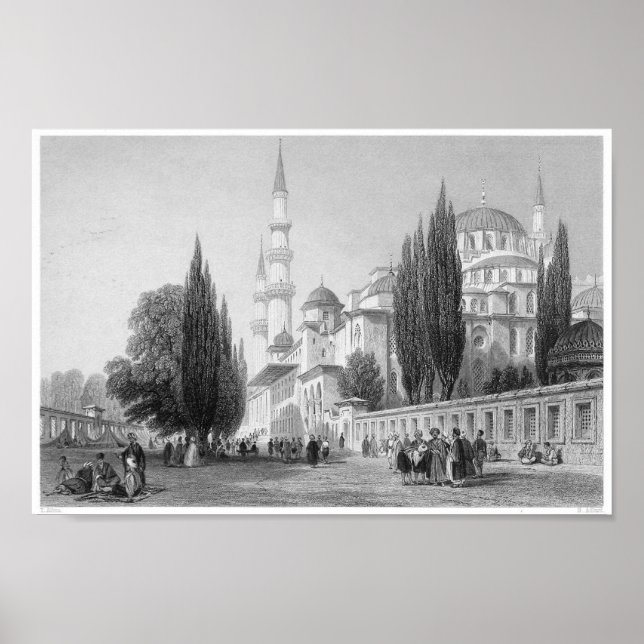 Vintage Buchdarstellung Poster (Vorne)