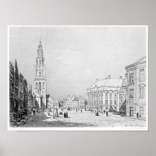 Vintage Buchdarstellung Poster