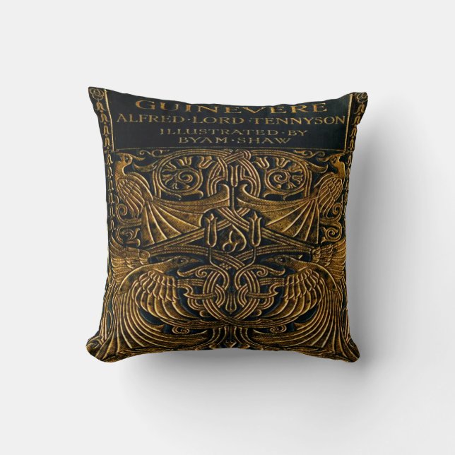 Vintage Bucheinband-Kissen Kissen (Vorderseite)
