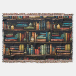 Vintage Bücher auf der virtuellen Bibliothek Decke