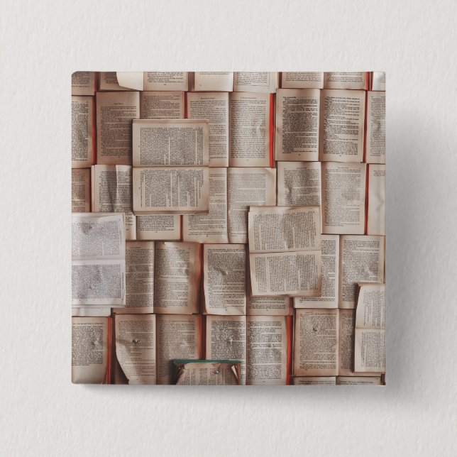 Vintage Bücher Button (Vorderseite)