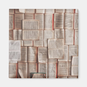 Vintage Bücher Magnet