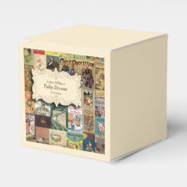 Vintage Bücher mit Bücherdusche Geschenkschachtel