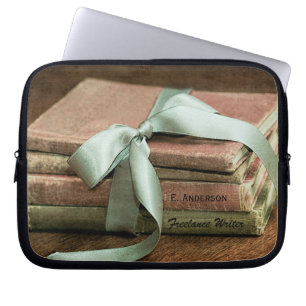Vintage Bücher mit tadelloses Band-freiberuflich Laptopschutzhülle