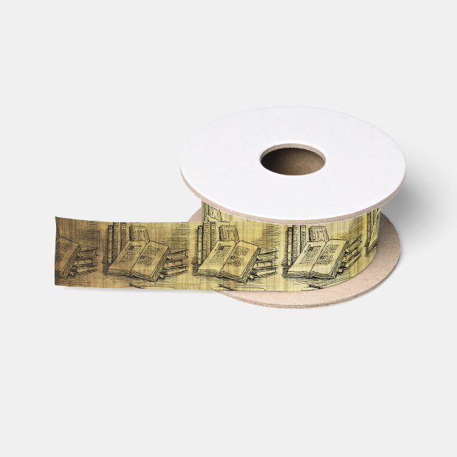 Vintage Bücher Satinband (Spule)