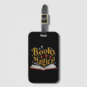 Vintage Bücher sind magisch Gepäckanhänger