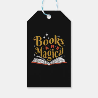 Vintage Bücher sind magisch Geschenkanhänger