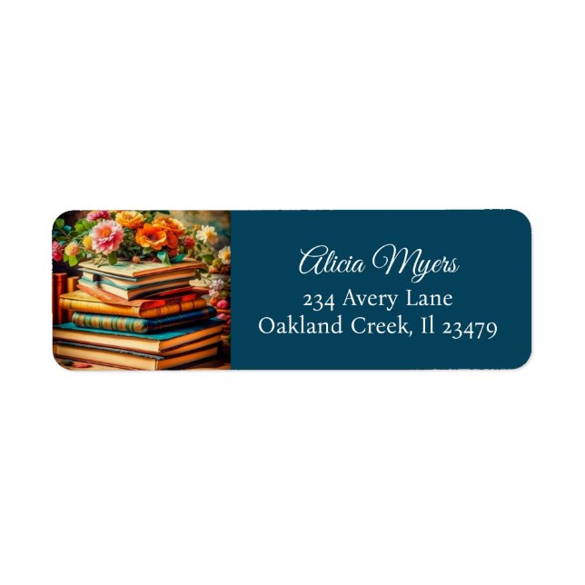 Vintage Bücher und Hübsche Blume (Vorne)