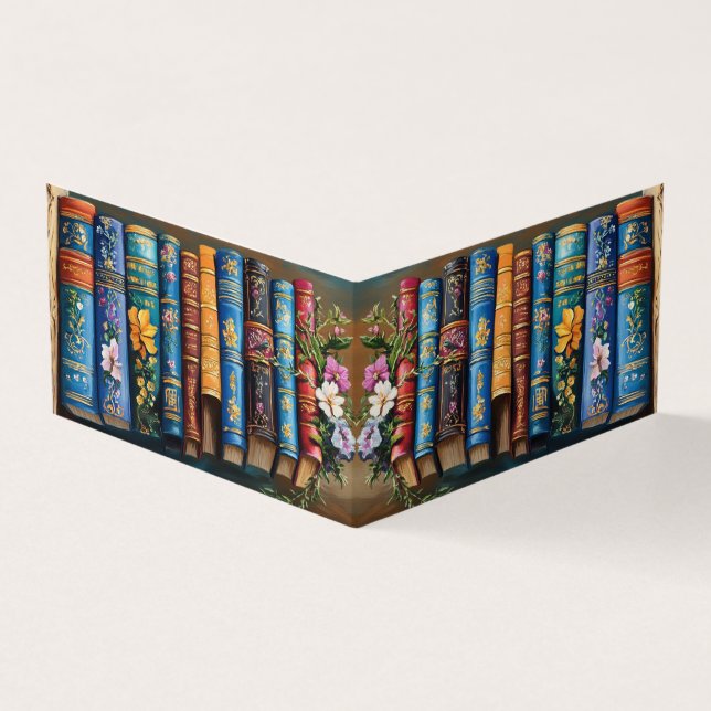 Vintage Bücher Visitenkarten (Vorderseite)