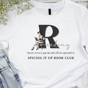 Vintage Buchliebhaber Damen Lesebuchclub T-Shirt