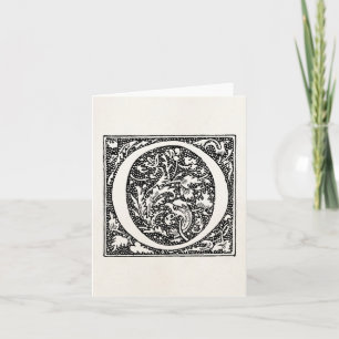 Vintage Buchstaben-O-Monogramm-Dokumentinitialen "