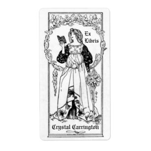 Vintage Buchzeichen-Labels