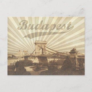 Vintage Budapest Postkarte