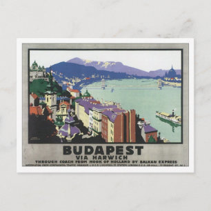 Vintage Budapest Ungarn Postkarte