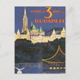 Vintage Budapest Ungarn Postkarte