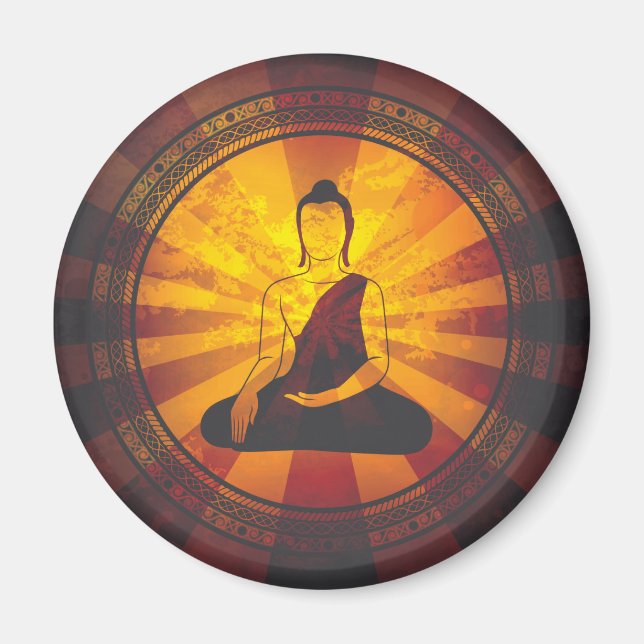 Vintage Buddha Magnet (Vorne)