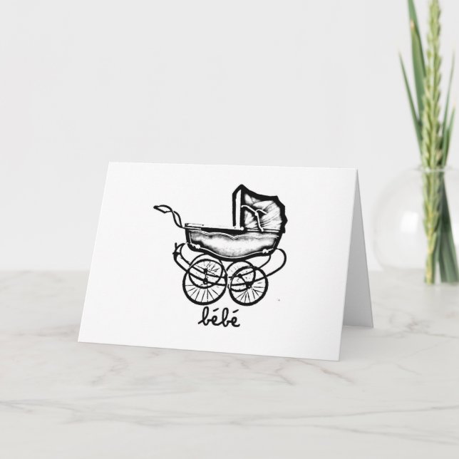 Vintage Buggy Karte (Vorderseite)