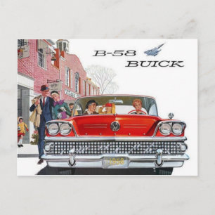 Vintage Buick-Werbe-Postkarte Postkarte