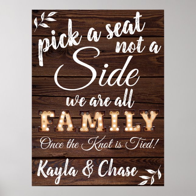 Vintage Bulben Wählen Sie ein Segel-Zeichen Poster (Vorne)