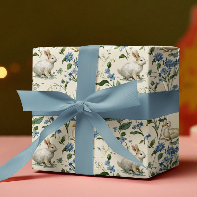 Vintage Bunnies | Easter Wrapping Paper Geschenkpapier (Von Creator hochgeladen)