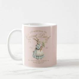 Vintage Bunny Carrot Patch  Kaffeetasse