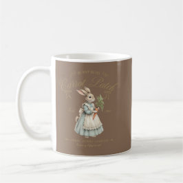 Vintage Bunny Carrot Patch  Kaffeetasse