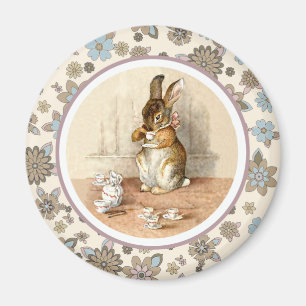 Vintage Bunny Magnets cadeaux de Pâques