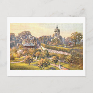 Vintage Burns Monument, Ayr, Schottland, Postkarte