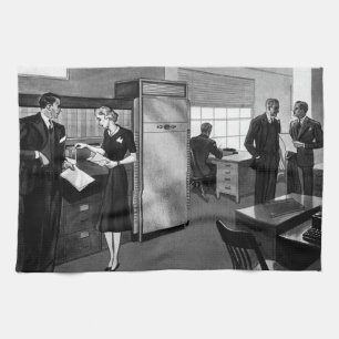 Vintage-Büro, Büro für leitende Geschäftsleute Geschirrtuch