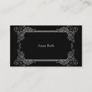 Vintage Business Card Eleganter Rahmen Visitenkarte