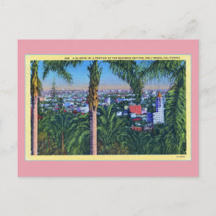 Vintage Business Section Hollywood CAL Postkarte