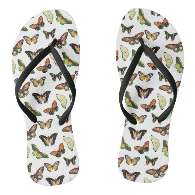 Vintage Butterflies Flip Flops (Fußbett)