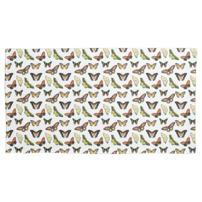 Vintage Butterflies Kissenbezug (Vorderseite-Links)